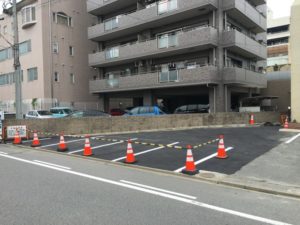 駐車場の拡張、舗装工事
